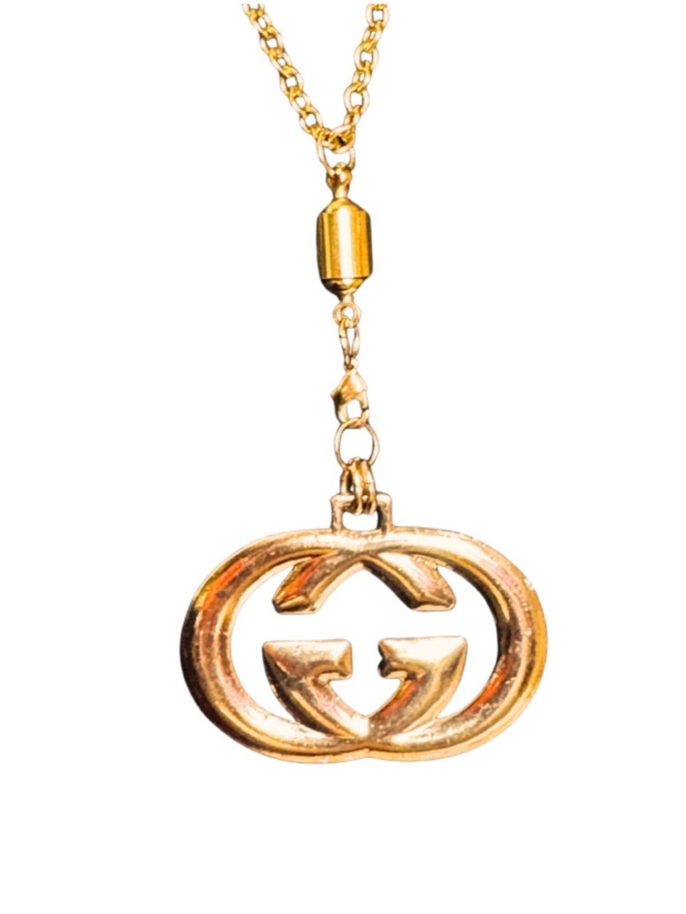 62 inch Vintage Chain with Gucci Keychain piece - Picture 4 of 6